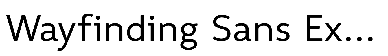 Wayfinding Sans Ex Regular